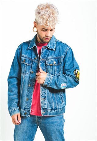 VINTAGE 80S ORIGINAL LEE BASIC DENIM JACKET / S6745