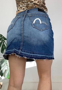 Vintage 90s EVISU Mini Skirt