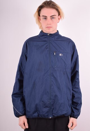STARTER MENS VINTAGE TRACKSUIT TOP JACKET XL BLUE 90S