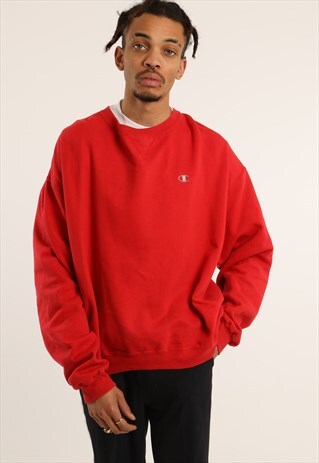 VINTAGE CHAMPION EMBROIDERED LOGO SWEATSHIRT