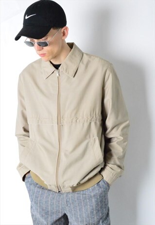 VINTAGE 80S BEIGE MINIMALIST JACKET