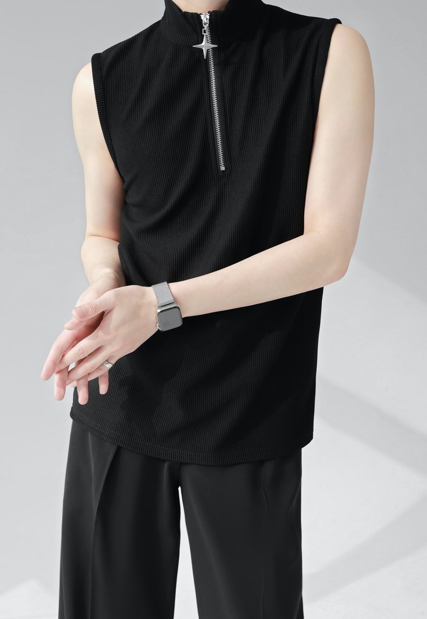 Sleeveless on sale turtleneck mens