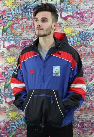 VINTAGE 90S SHELL JACKET / WINDBREAKER. UNISEX SPORTSWEAR.