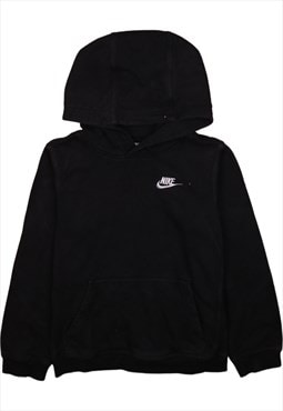 Vintage 90's Nike Hoodie Swoosh Pullover Black Medium