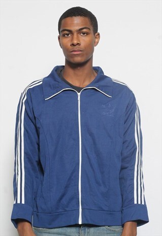 VINTAGE ADIDAS TRACK JACKET BLUE