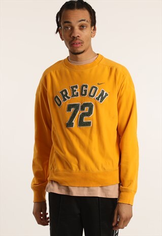 VINTAGE NIKE EMBROIDERED COLLEGE SWEATSHIRT