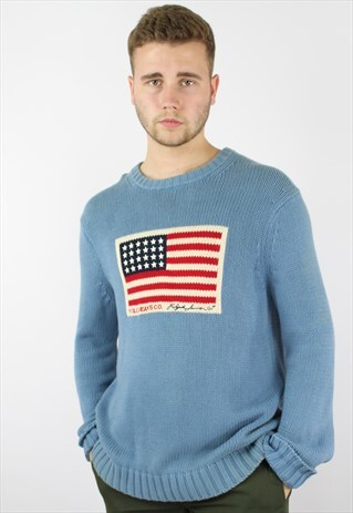 RALPH LAUREN POLO JEANS FLAG KNITTED JUMPER
