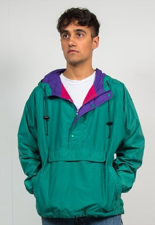 GAP HOODED PULL OVER ANORAK JACKET