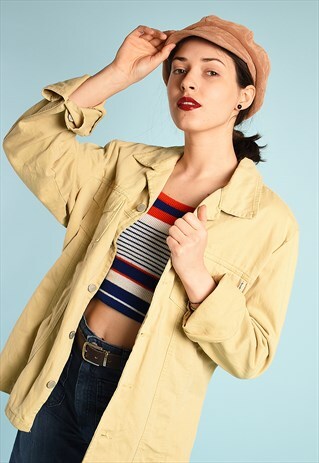 90'S RETRO FESTIVAL PARIS CHIC OVERSIZED DENIM JACKET