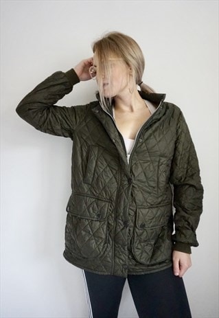 VINTAGE KHAKI BARBOUR JACKET/ COAT