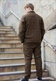 KHAKI RETRO PREMIUM WOOL FABRIC SHIRT JACKET 