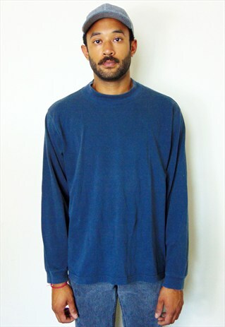 90S MINIMALIST SPORTWEAR MOCK TURTLE NECK GREY TEE LARGE