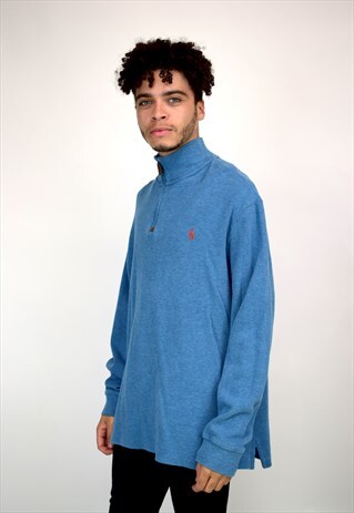 VINTAGE 90'S POLO RALPH LAUREN 1/4 ZIP