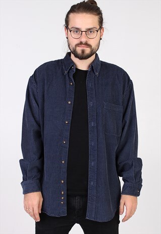 90'S VELVET NAVY SHIRT