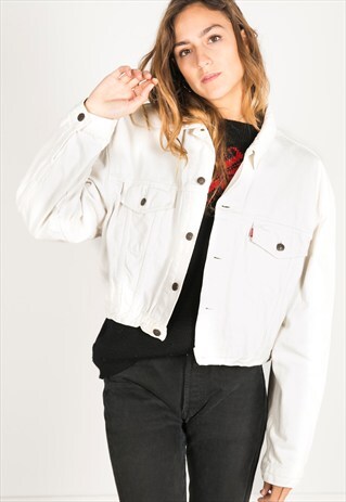 VINTAGE 80S LEVI'S COLOURED DENIM JACKET / R1003
