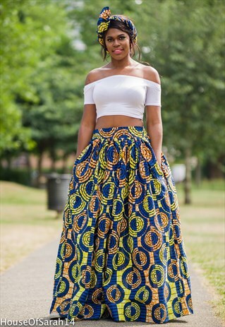 BAKOP AFRICAN MAXI SKIRT