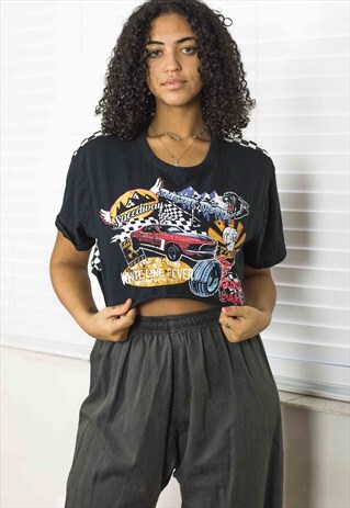 VINTAGE RACING CROP TOP 90S X 4.8