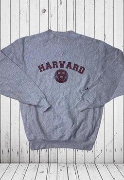Vintagesmall grey american college harvard jumper