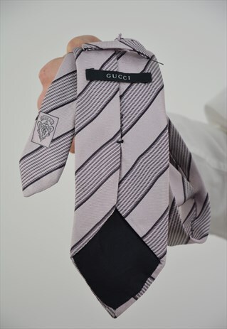 RARE VINTAGE GUCCI TIE PINK / BLACK