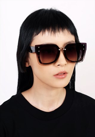 KRIS OVERSIZED TORTOISESHELL SUNGLASSES