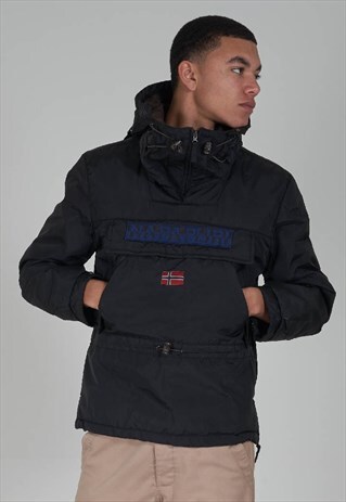 VINTAGE 90'S BLACK 90'S WINTER NAPAPIJRI PARKA