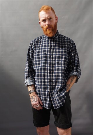 VINTAGE 1990S CHECK CORD SHIRT
