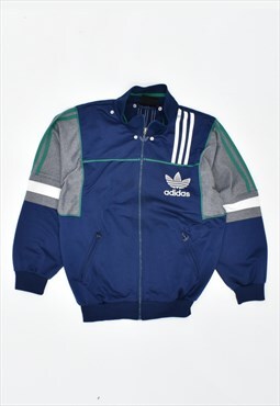 Vintage 90's Adidas Tracksuit Top Jacket Blue