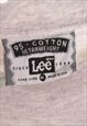 LEE 90'S COLLEGE SWEATSHIRT XLARGE GREY