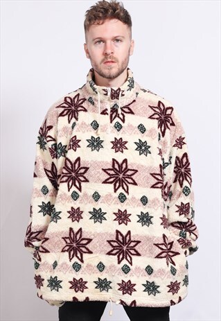 VINTAGE HALF ZIP FLEECE TOP