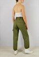 VINTAGE ARMY CARGO PANTS HIGH WAIST TROUSERS BRITISH FATIGUE