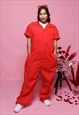 Dickies Red Vintage 90's Over Alls