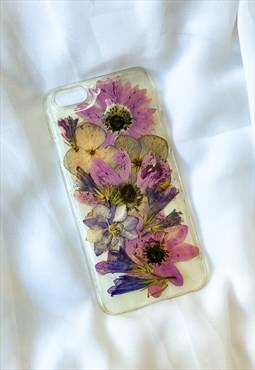 iPhone 6/6s Cover with Real Pressed Flowers