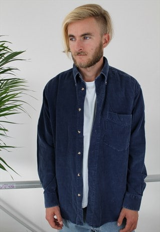 CORDUROY SHIRT BLUE CORD