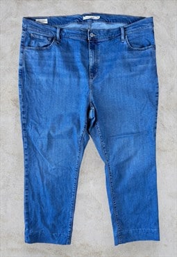 Levis 724 Jeans Premium High Rise Straight Blue 20W W40 L27