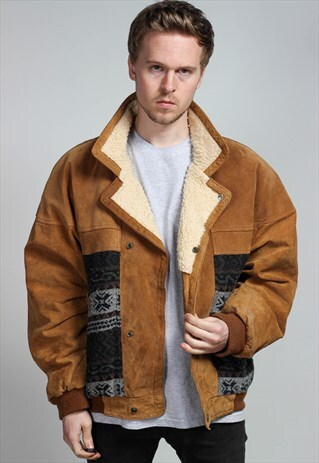 VINTAGE AZTEC SHERPA JACKET