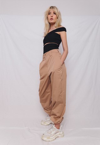 LOW WAIST CARGO PANTS