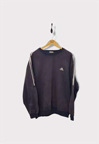 VINTAGE ADIDAS 90S SWEATSHIRT JUMPER EMBROIDERED SIZE LARGE