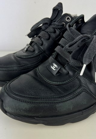 Vintage black chanel trainers