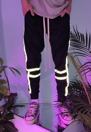 reflective stripe joggers