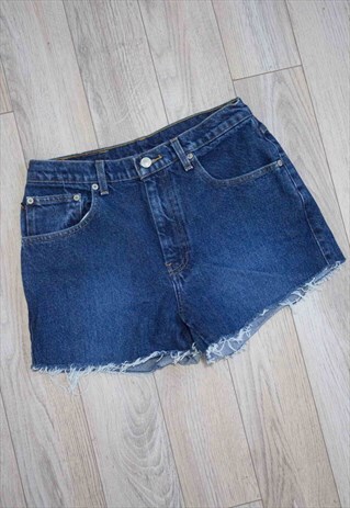 VINTAGE RALPH LAUREN REWORKED DENIM JEAN CUTTOFF SHORTS 12.4