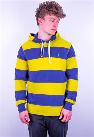 ralph lauren striped hoodie