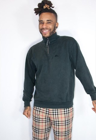 EMBROIDED KAPPA ZIP SWEATSHIRT