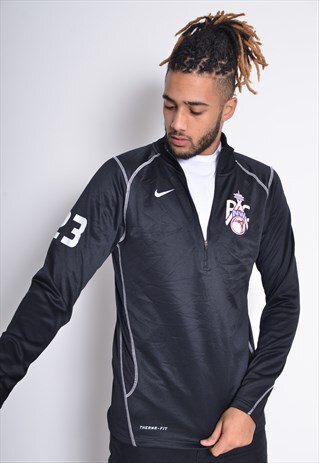 VINTAGE NIKE 1/4 ZIP SWEATSHIRT BLACK