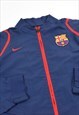 VINTAGE 00S NIKE BARCELONA EMBROIDERED LOGO TRACK JACKET