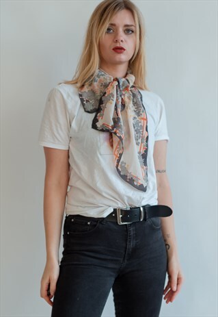VINTAGE 70S BOHO PATTERNED SCARF
