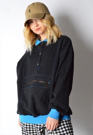 VINTAGE 90S NAVY BLUE SWEATSHIRT