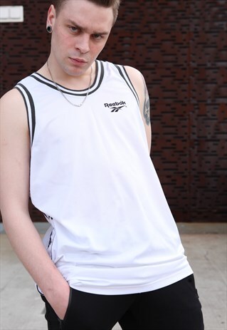 VINTAGE 90'S REEBOK WHITE TANK TOP