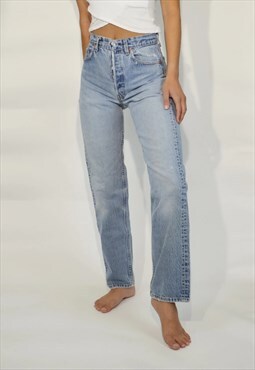 Vintage 90's High Rise Perfect Blue 501 Levi Jeans
