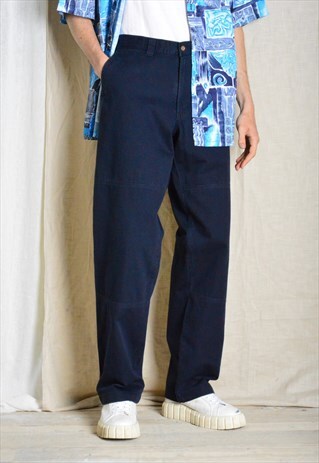 Y2K Dockers Navy Blue Minimalist Pants