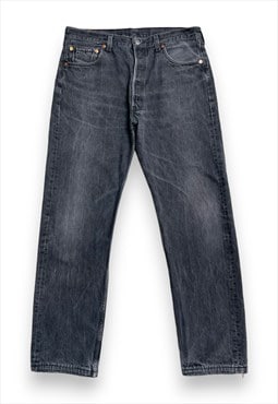 Levi's 501 denim jeans in faded black/grey